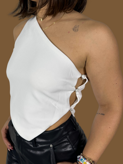 ASYMMETRICAL ONE SHOULDER TOP